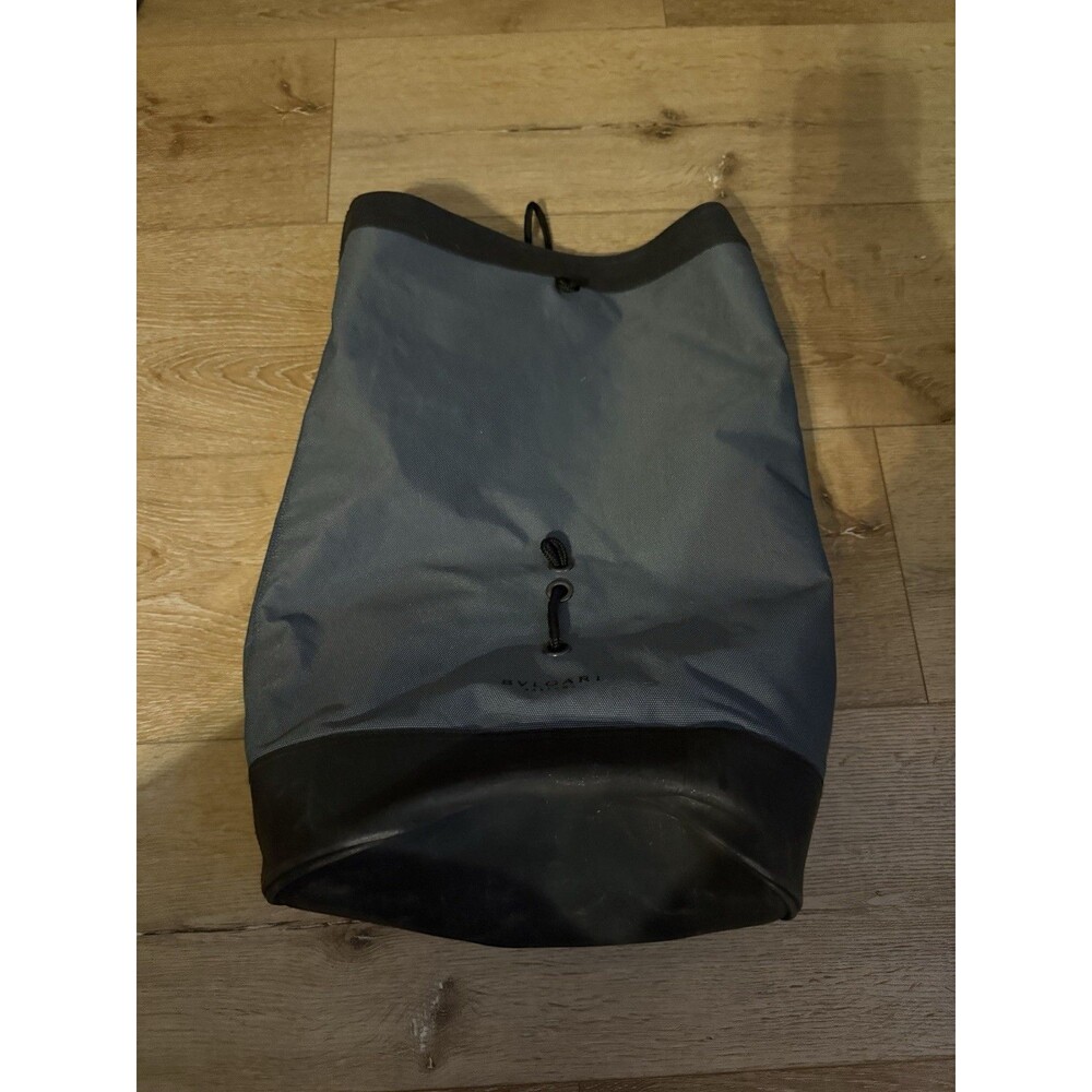 BVLGARI PARFUME OVERNIGHT BUCKLE SHOULDER TOTE DUFFLE BAG w/DRAWSTRING